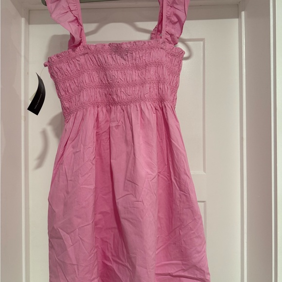 French Connection Pink Ruffle Mini Dress - Picture 2 of 2